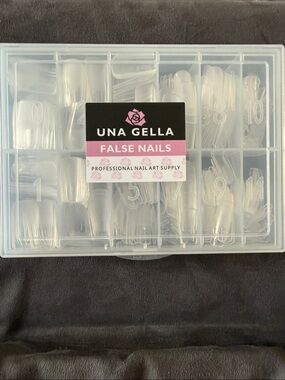 Clear Press-On False Nails - Natural Transparent Set